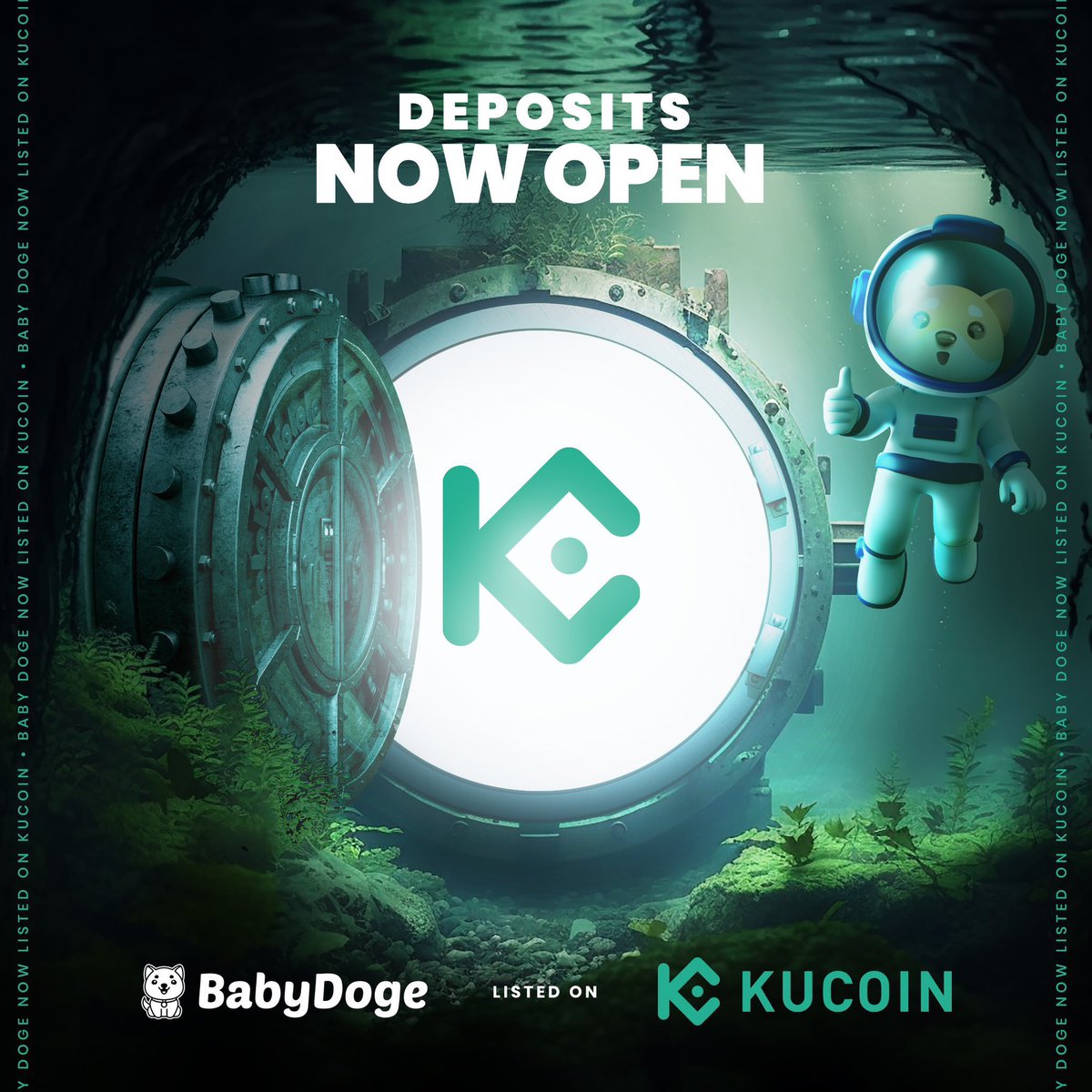 🔥Breaking News🔥
เป็นไปตามที่คาดการณ์ Kucoin ประกาศ list BABYDOGE ในวันที่ 18 เมษายน และจะเปิดให้โอนในวันที่ 19 เมษายน 🚀🌘🐶
#BabyDogeCoin #BabyDoge #BabyDogeNFTs #BabyDogeFCThailand #BabyDogeArmy #BabyDogeSwap