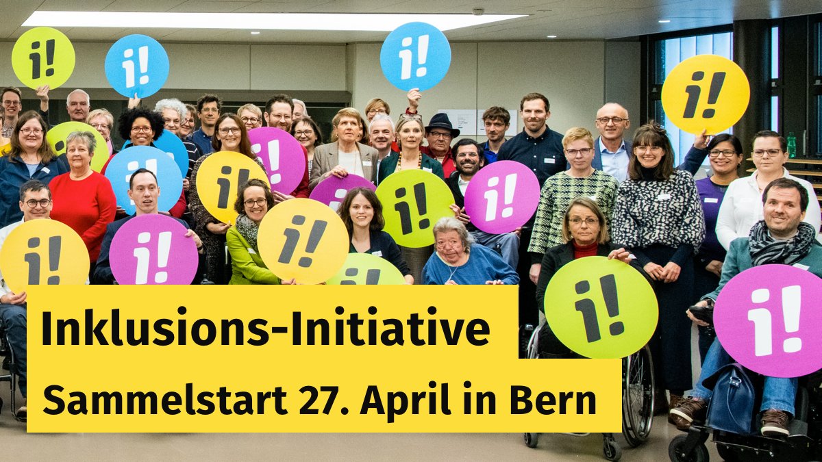 🤩 Vor der Startlinie: Am 27. April sammeln wir das erste Mal gemeinsam Unterschriften für die #InklusionsInitiative. Treffpunkt ist 12:15 Uhr an der Speichergasse 4 (Progr). Dabei? 💜 fürs Weitersagen! tetwqdla123.typeform.com/to/S16bUWkP#so…