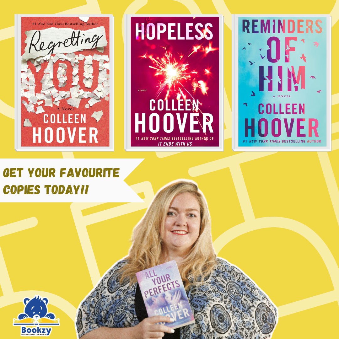 bookzyin's tweet photo. We have our own love affair with Colleen's books!💖📚 If you haven't already, it's time to fall in love with these heart-wrenching and unforgettable stories.
#BookzyIn #milliebobbybrown #engagement #jakebongiovi #colleenhoover #books #romance #novels https://t.co/afTBeGudCm