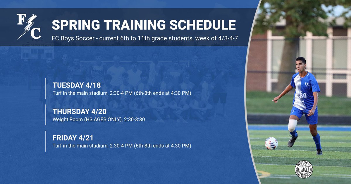 FCFlashesSoccer's tweet photo. Spring training continues this week!
@FCFlashes https://t.co/Zrp1phwh7P