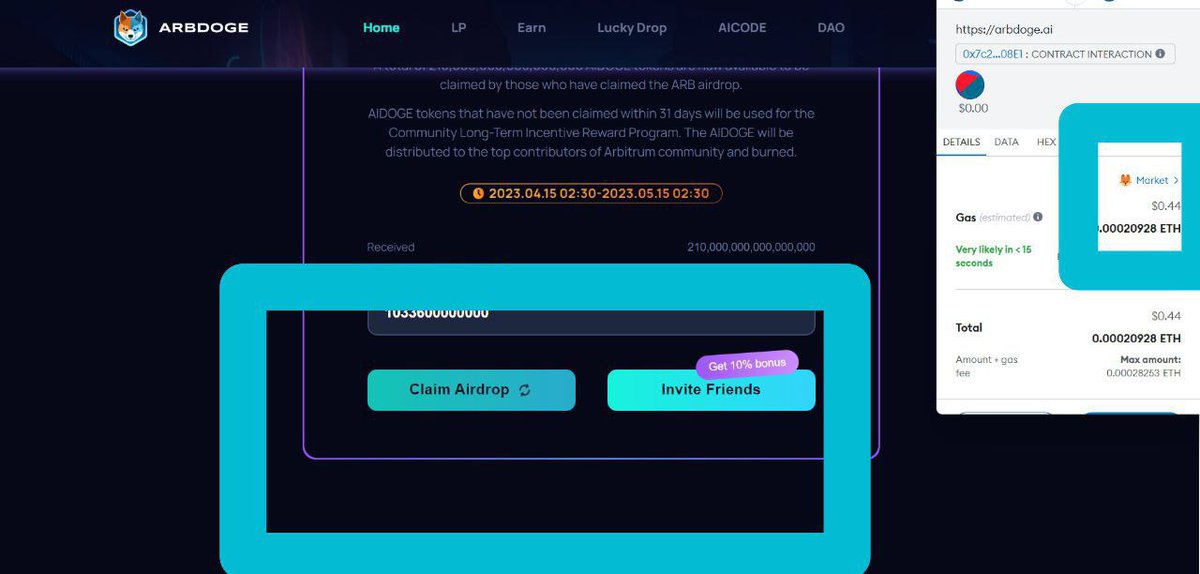 crypto_xk's tweet photo. 😱😱 Get Instant Profit - 10$-30$ To All Arb Airdrop Users 

🔥🔥 ArbDoge Airdrop - For Those Who Get Arb Airdrop 

🤑🤑 Grab Here:- https://t.co/V9a1ouESLQ

(Connect Wallet On Arbitrum Chain + Claim) 
#arbdoge #Giveaway https://t.co/NEZdJuSDua