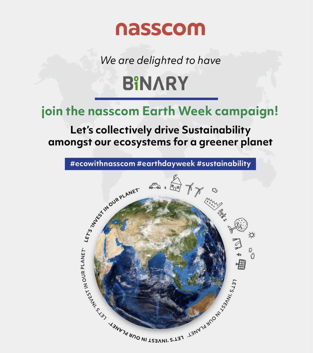 jaybinary's tweet photo. Together, we can make a difference by prioritizing #Sustainability and taking #ClimateAction. Let us become #GreenHeroes by adopting #EcoFriendly measures and encouraging others to #GoGreen. Thanks for Initiative @nasscom_member_ https://t.co/Mh8DDN6Hpb