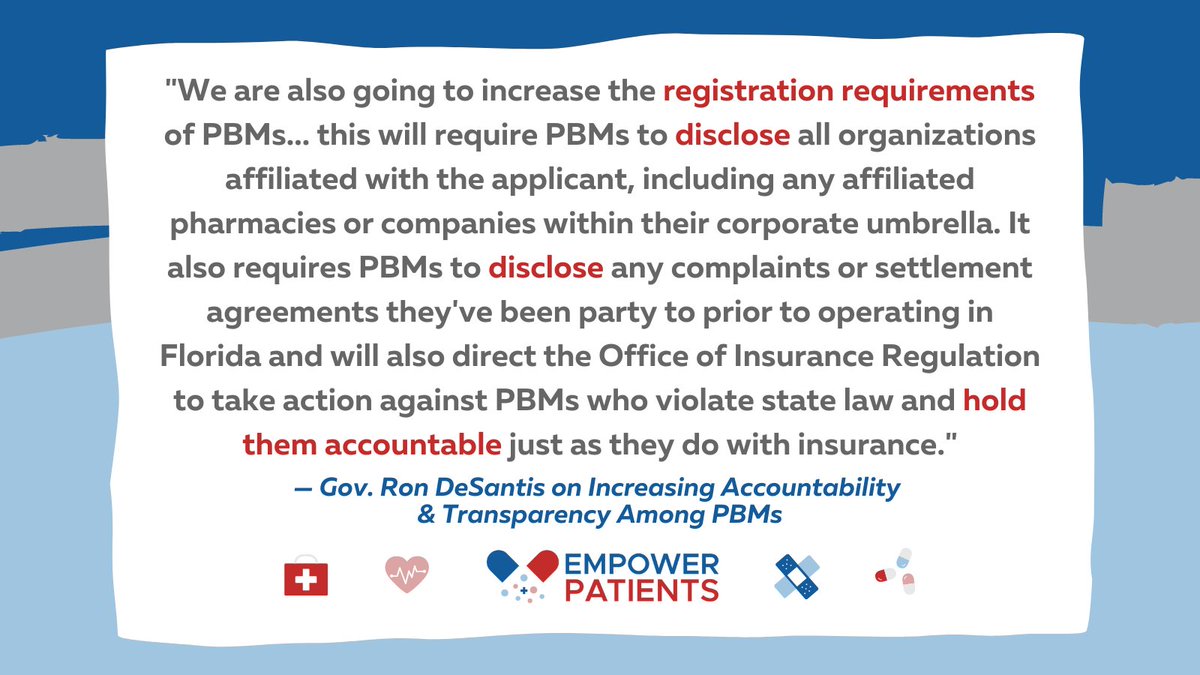 How can we increase accountability and transparency among PBMs, anyway? <a href="/GovRonDeSantis/">Ron DeSantis</a> has had a thoughtful and thorough plan from the start: