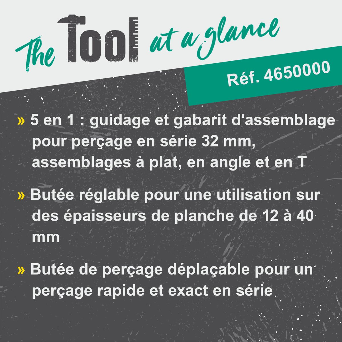 wolfcraftFrance's tweet image. 🔨L&apos;outil de la semaine !🔧
Grâce à sa conception simple et efficace, ce guide d&apos;assemblage bois en série multifonction convient aux débutants en menuiserie comme aux professionnels.
Réf 4650000
#Outil #OutilMalin #Rénovation #Travaux #AEP #Systeme32 #Perçeuse #Bricolage #DIY