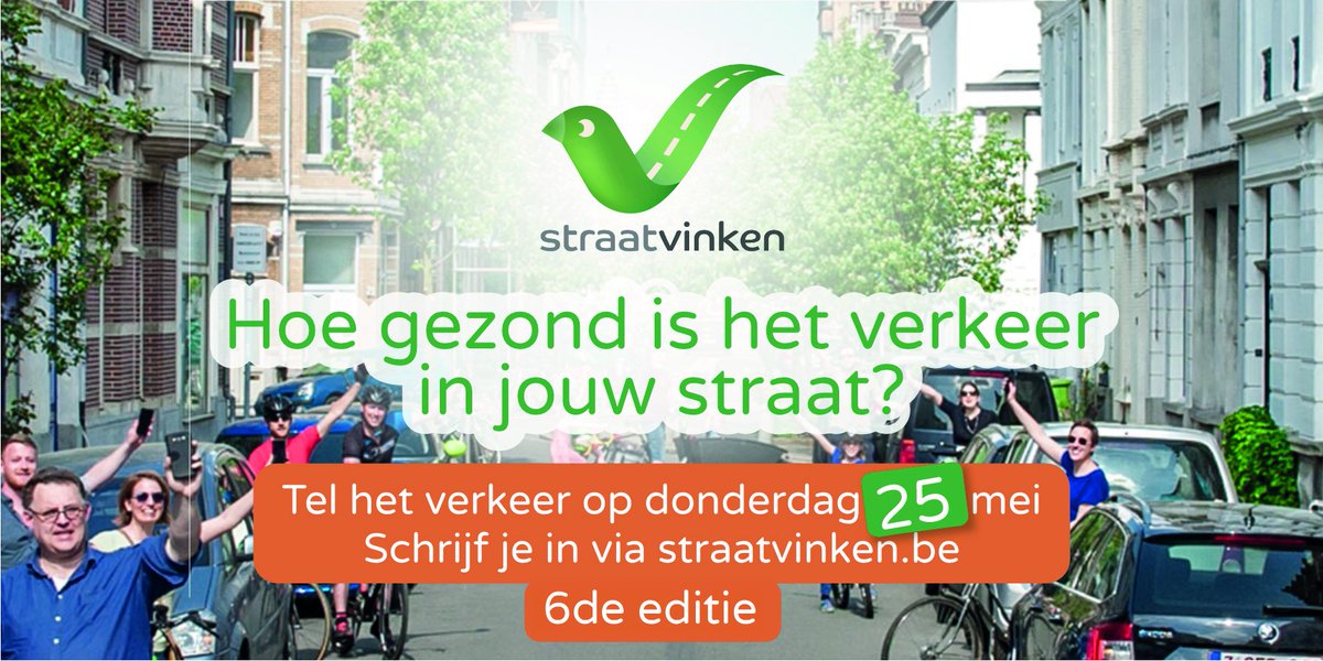 Wat ruist daar door het struikgewas? Een straatvink!
Doe jij ook dit jaar weer mee?

🐦 Tel het verkeer in jouw straat met het telformulier of de tel-tool.
🐦 Op donderdag 25 mei, tussen 17.00 en 18.00 uur.
🐦Registreer je op straatvinken.be

lievegem.be/nieuws/tel-het….