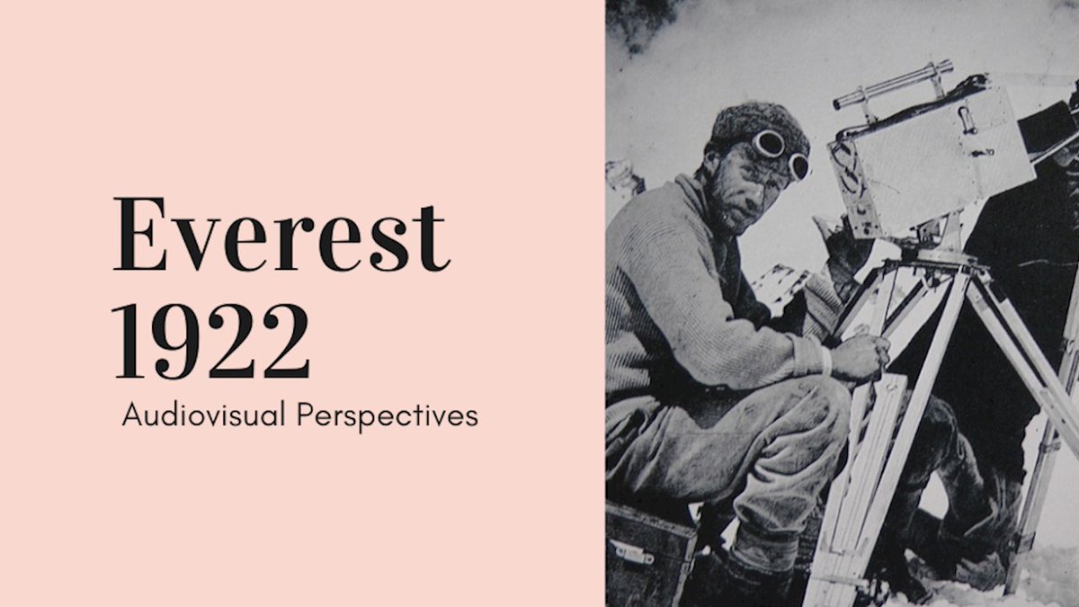 Want to explore the sonic dimensions of Everest on film? Join us for a half-day event: 'Everest 1922: Audiovisual Perspectives' on Tuesday 23 May from 2.00pm with @RHGeoHumanities & @RoyalHolloway's Centre for Audiovisual Research. Find out more 👇 orlo.uk/tVrx2