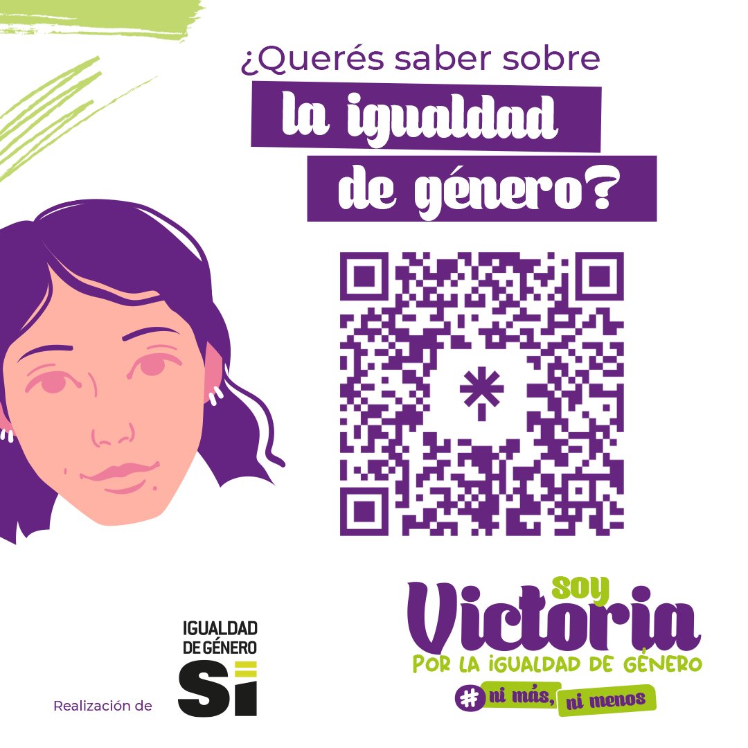 genero_si's tweet photo. ¿Qué es la igualdad de género?

Significa que las mujeres accedamos a los mismos derechos y oportunidades que los hombres. #NiMásNiMenos.

¡Sumate a cualquiera de nuestros canales para recibir información! 📲

🔗 https://t.co/BXnf943zgh https://t.co/gEQ8tIhXaM