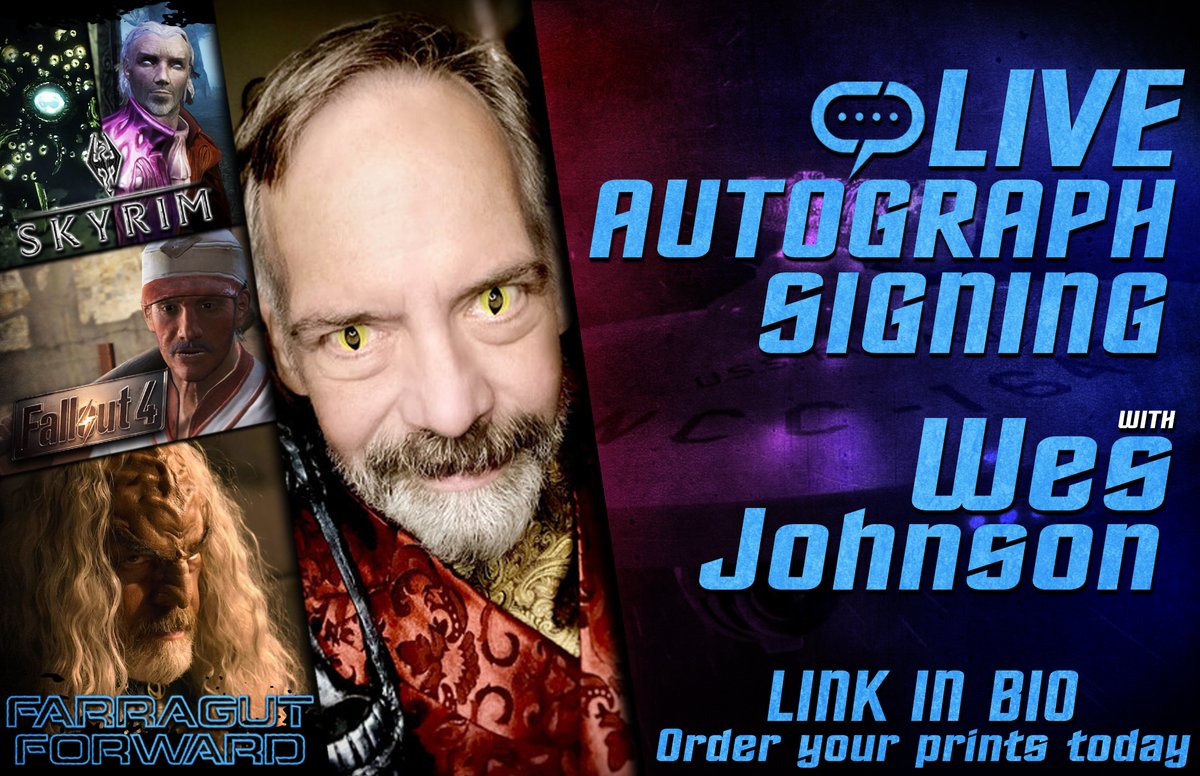 StreamilyLive's tweet photo. The amazing @WesJohnsonVoice will be signing LIVE on April 23!!! Voice of Sheogorath and Moe Cronin and many more!
https://t.co/vNTv9OF8kZ
#Sheogorath #LucienLachance #Fawkes #Bigsley #MoeCronin #SilverShroud #Fallout #TheEdlerScrolls #Skyrim #StarTrek #Fallout76 #Fallout4 https://t.co/PVWmEShTws