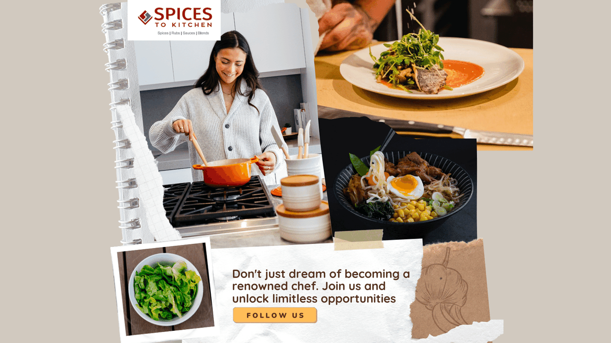 spicestokitchen's tweet photo. Unleash your culinary skills and open doors to endless opportunities with Spices to Kitchen. Join now and start your journey toward a successful culinary career. #SpiceToKitchen #CulinaryCourses #CookingSchool #ChefLife #CulinaryArts #KitchenSkills #CookingPassion #Foodie https://t.co/KWraNym7GQ