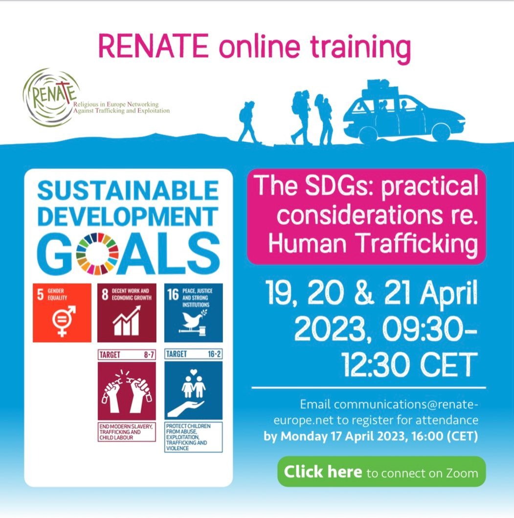 Upcoming online SDG training will take place on the 19th, 20th and 21st April.
This training will link with aspects such as #climatechange, #war, the displacement of people
@RenateEurope1
