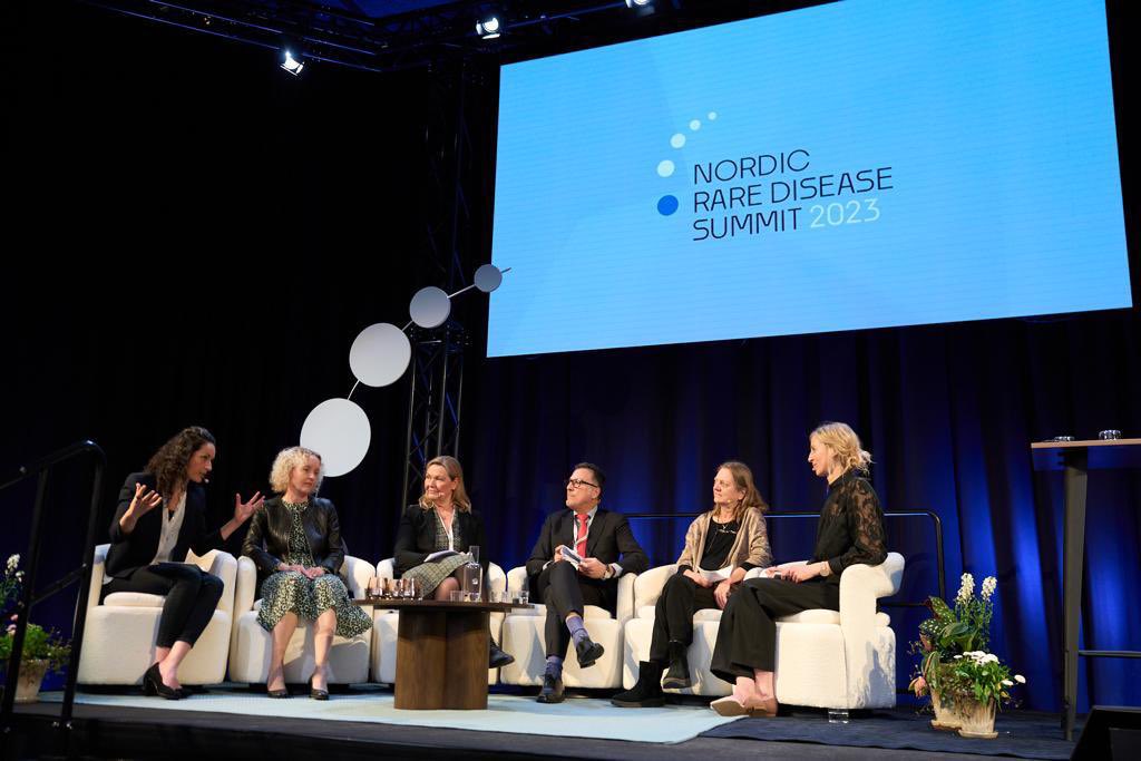 SWedenoja's tweet photo. Early diagnosis, patient impowerment and access to innovation are discussed today in Nordic Rare Disease Summit 2023 in #Stockholm! Thanks for a great event @TakedaPharma @AlexionPharma @novonordisk https://t.co/FgjlnJJKpE