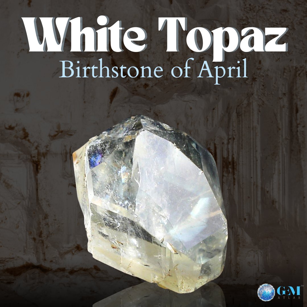 GemAtlas's tweet photo. White topaz is a popular and relatively affordable gemstone that is often used in jewellery. It is a type of silicate mineral that is transparent to translucent in appearance and ranges in colour from colourless to pale shades of blue, green, yellow, and pink. https://t.co/48c6J3SAWW