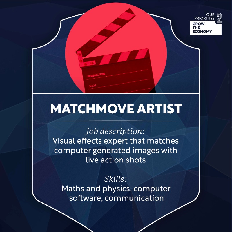 10DowningStreet's tweet photo. Maths matters.  

A Matchmove artist combines computer-generated scenes with live-action footage to create dramatic effects in blockbuster films.  

Read more about how the plan for Maths to 18 will upskill young people for jobs for the future.