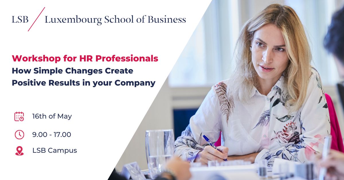 luxembourg_sb's tweet photo. #HRWorkshop 𝗜𝘃𝗼 𝗩𝗹𝗮𝗲𝘃, Professor of Behavioural Science at the Warwick Business School, will show you how to use 𝗕𝗲𝗵𝗮𝘃𝗶𝗼𝗿𝗮𝗹 𝗰𝗵𝗮𝗻𝗴𝗲 in HR and in Management to promote a positive workplace culture 😊
Find more information here 👉 https://t.co/aEinSgHPg3 https://t.co/qiUEeOPicO