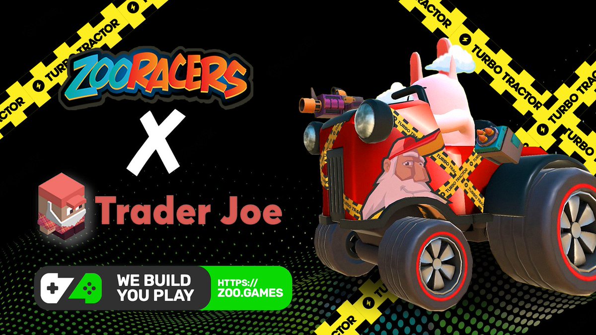 Let’s see some #ZooRacers battles in live action!🎮

When ➡️ Friday 21st, UTC 7pm
Where ➡️ @traderjoe_xyz Discord discord.gg/traderjoe
How ➡️ Click “Town Hall” channel on the Discord page

Join us in-game during the event… and show off your TJ tractor!🚜

#ZooGames #AVAX #BNB