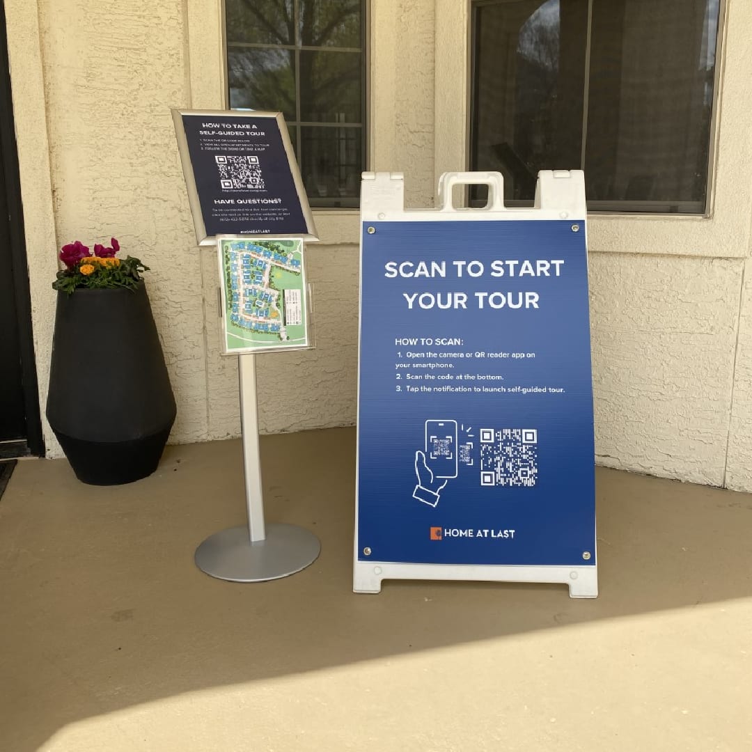 CR_Stonebriar's tweet image. Have you taken a self guided tour yet? Our brand new set up outside our office allows you to be able to scan the QR code that helps guide you to take a self guided tour at any time without an appointment! #selfguidedtour #takeatourtoday #stonebriaroffrisco
