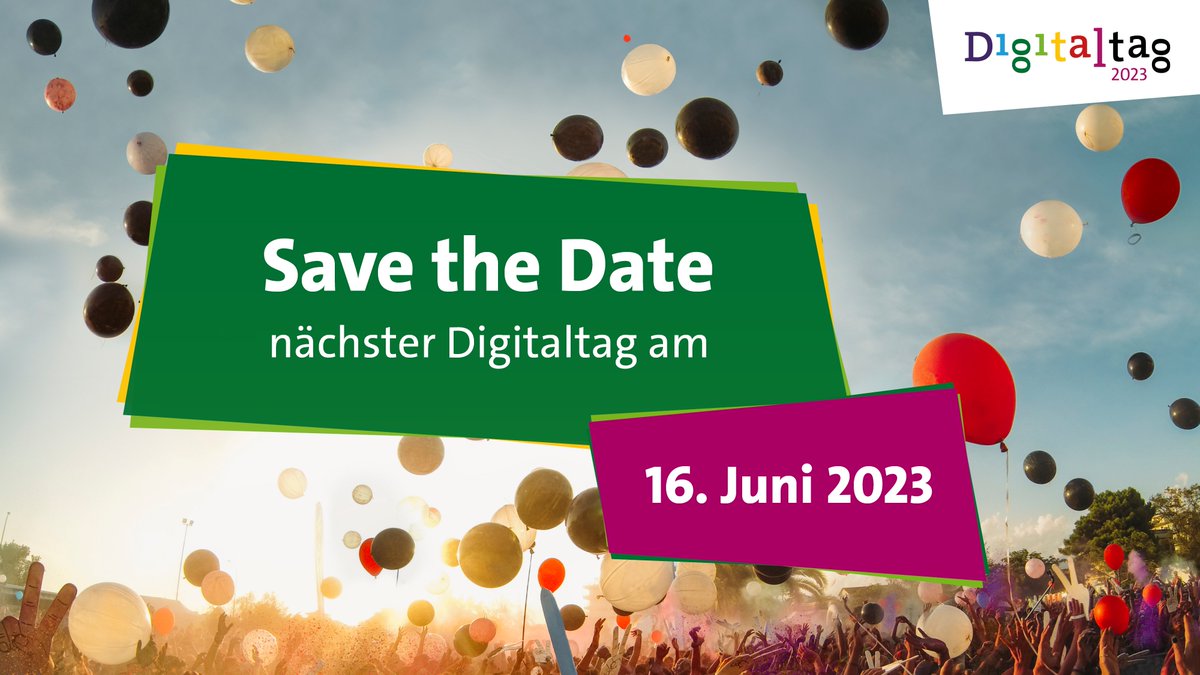 Der #Digitaltag lädt alle ein, Digitalisierung zu entdecken, zu verstehen und zu gestalten. Am 16. Juni könnt ihr deutschlandweit an Aktionen teilnehmen – auch in eurer Nähe:👉 digitaltag.eu/aktionslandkar…

#DigitalMiteinander #weareNIDIT #NIDIT #inno_lehre #Twittercampus