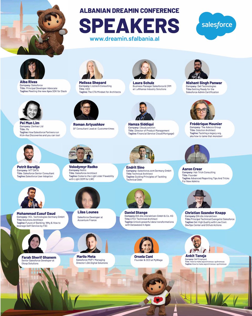 albaniadreamin's tweet image. We have an exciting lineup of speakers who will be sharing their insights and experiences on #albaniandreamin2023 🇦🇱
📍 Albanian Dreamin’ will take place on April 29, in the beautiful city of #Tirana #Albania 👐🏻
Get your ticket &amp;amp; stay tuned😁