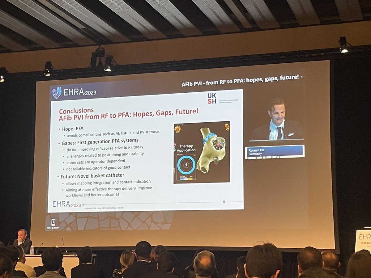 Technology Advancements to improve patient outcomes. Inspiring lectures and experiences about #VT, #TactiFlex , #HDGrid, #EnSiteX, and PFA at #EHRA2023 with a top thought faculty.