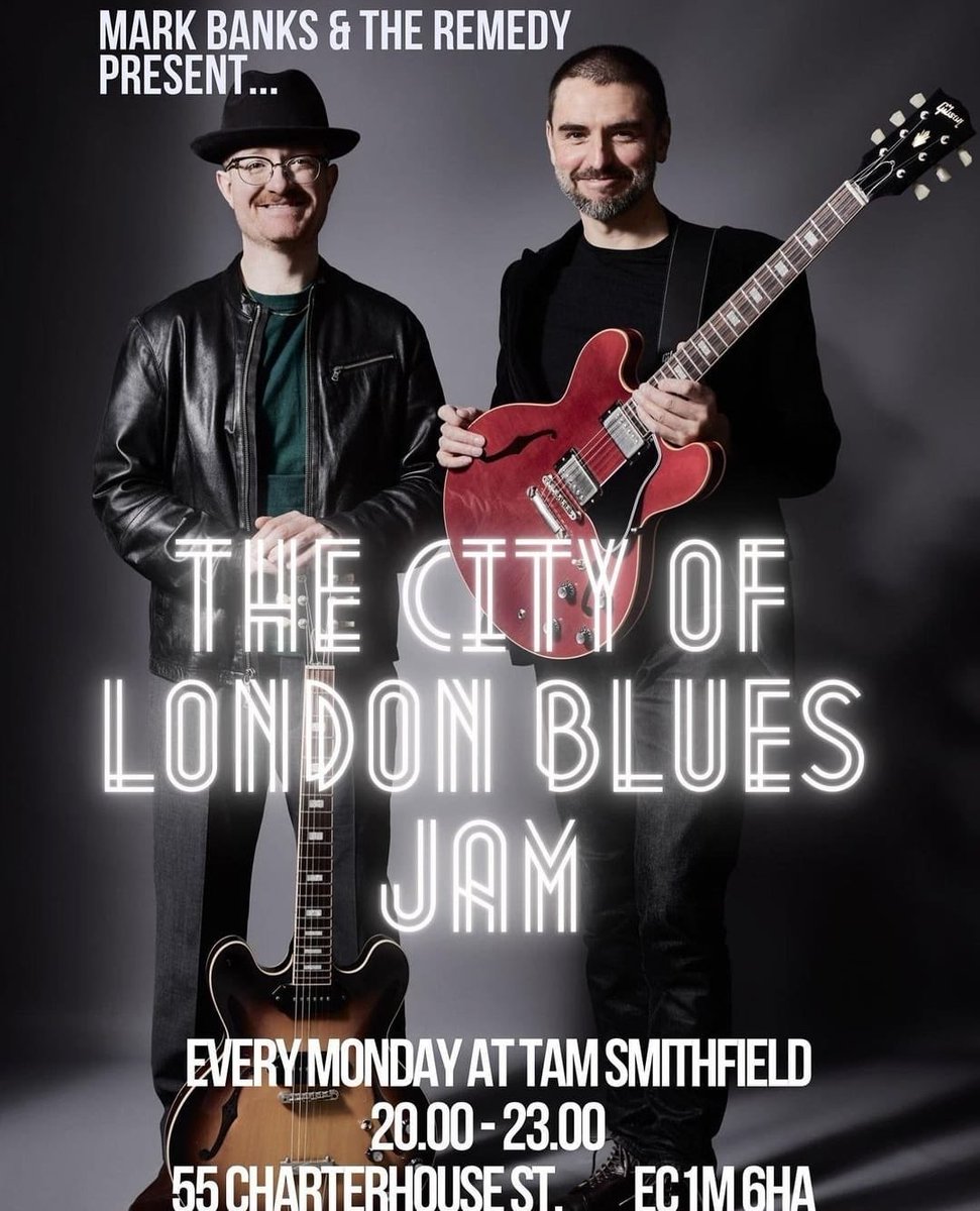 Tonight, at TAM Smithfield, 55 Charterhouse Street, EC1M 6HA. City of London Blues jam with Mark Banks and the Remedy, me on bass !
￼
#markbanksandtheremedy #bluesjam #londonblues #smithfield #templeofartandmusic #bassgrooves