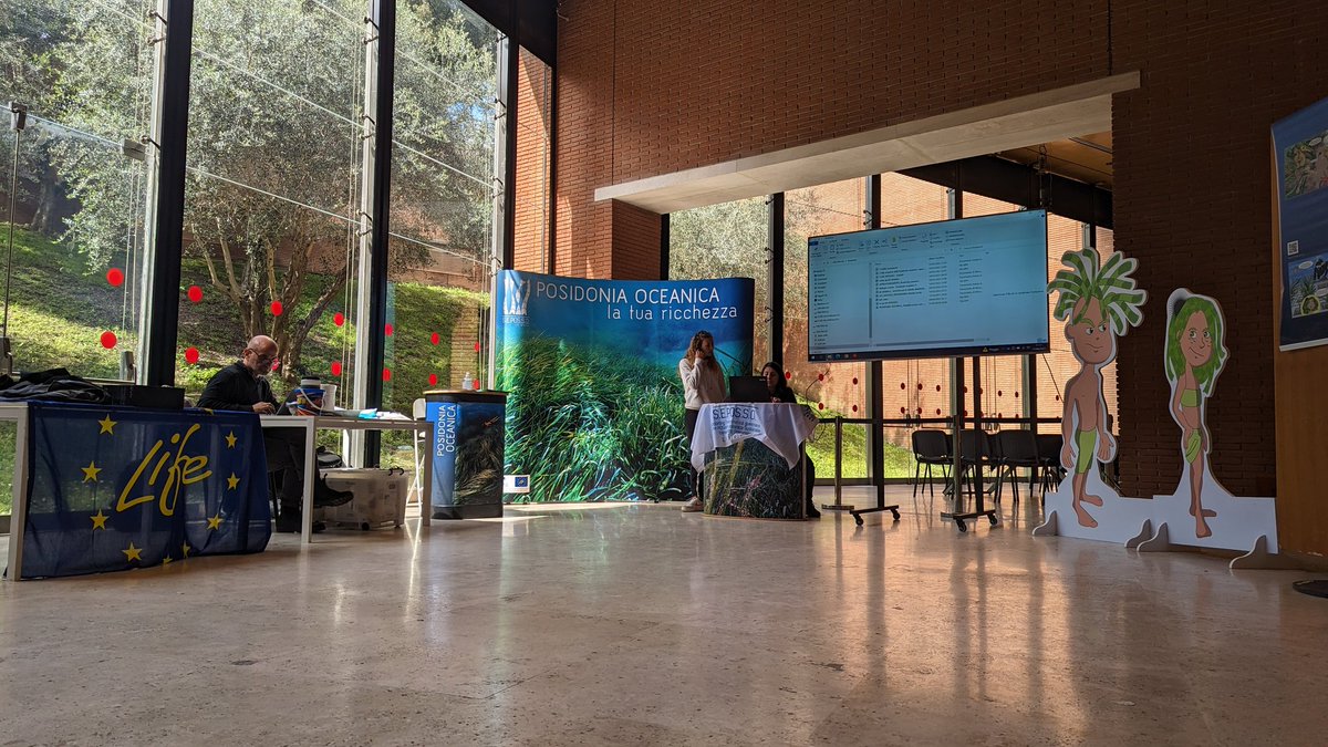 In allestimento per il #FestivalDellaScienza al <a href="/AuditoriumPdM/">Auditorium PdM</a> con <a href="/ISPRA_Press/">ISPRA - Ist. Sup. Protezione e Ricerca Ambientale</a>  da domani incontri con i ragazzi delle scuole per scoprire le meraviglie di Posidonia oceanica 🌱🌱🌱😊