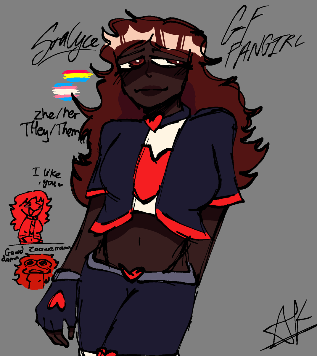BlazeZake's tweet image. I ztill remember my fnf fangirl oc zo I decide to draw her again!!
#fridaynightfunkin #FNF #FNFfangirl