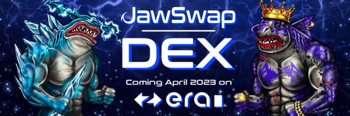 Hey 👋 

Are you looking for a way to become an Arbitrageur, then look no further, @Jawswap got you.

Launching soon on #zksync 🦈@Jawswap 

Striving to become the first DEX with an Arbitrage Trading feature 😳.

Lets find out more about @Jawswap including the juicy #airdrop ! 🎁