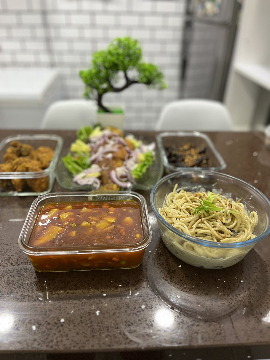 khairHPUPM's tweet photo. Alhamdulillah. Menu berbuka hari #ke26 #ramadan2023, siakap masam manis, daging masak kicap berempah, ayam goreng bertepung dan spaghetti carbonara. Bismillah #engineerslovecooking @zueadna #myfoodphotography #homecooking #bondingtime https://t.co/tiKTRNYXdg