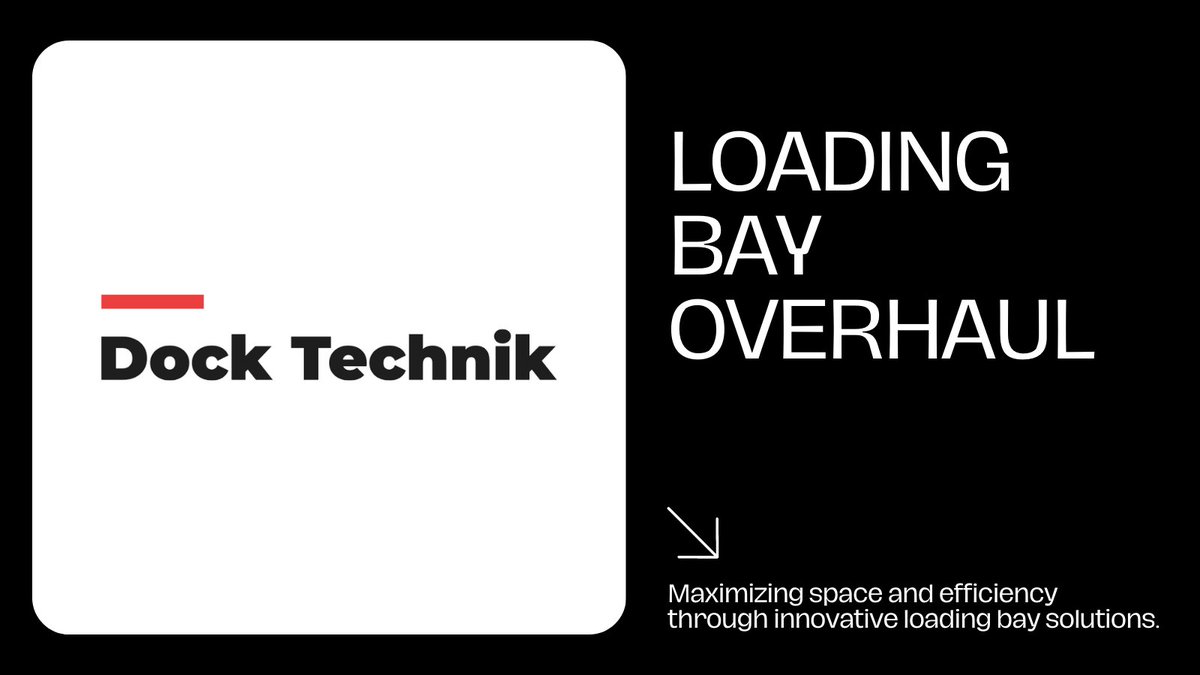docktechnik1's tweet photo. As a team we are able to provide your company with a complete new look to your the loading bays creating a more effective system. Get in touch to receive more information from our friendly sales team.
-
#loadingbay #docktechnik #dockshelter #dock #dockleveller #rollershutter https://t.co/YMC6jLEYzO