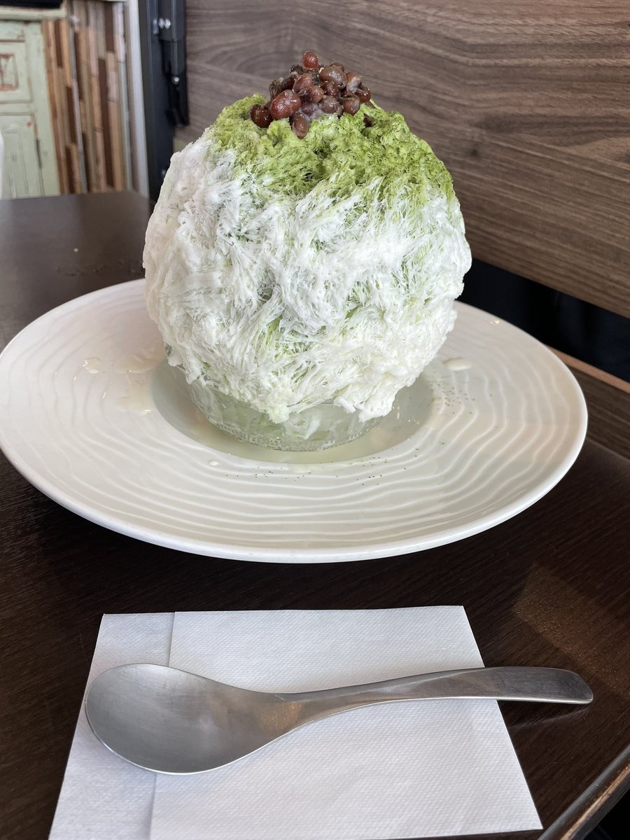 B2Tmoto's tweet photo. 今回のかき氷は愛知県春日井市にある『ARI3』です。
ノンホモ牛乳ミルクキャラメルとノンホモミルク抹茶小豆食べてきました🍧
#春日井市
#かき氷
#ARI3
#ノンホモ牛乳ミルクキャラメル
#ノンホモミルク抹茶小豆 https://t.co/zB3gqxBpIP