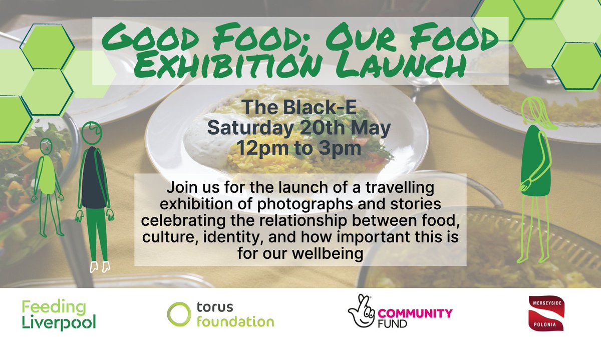 Join us for Good Food; Our Food, the launch of a travelling exhibition of photographs & stories celebrating the relationship between food, culture, identity & how important this is for our wellbeing 📍The Black-E, 📅Saturday 20th May, drop-in 12pm-3pm 👉eventbrite.co.uk/e/good-food-ou…