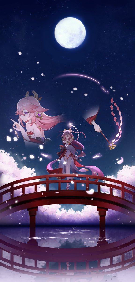 AliceEiga's tweet photo. Electro key’s pic refers to the Hyakkiyakou scene in #Yaemiko story quest in #GenshinImpact !
#HoYoFair https://t.co/IGm8DkLm8n