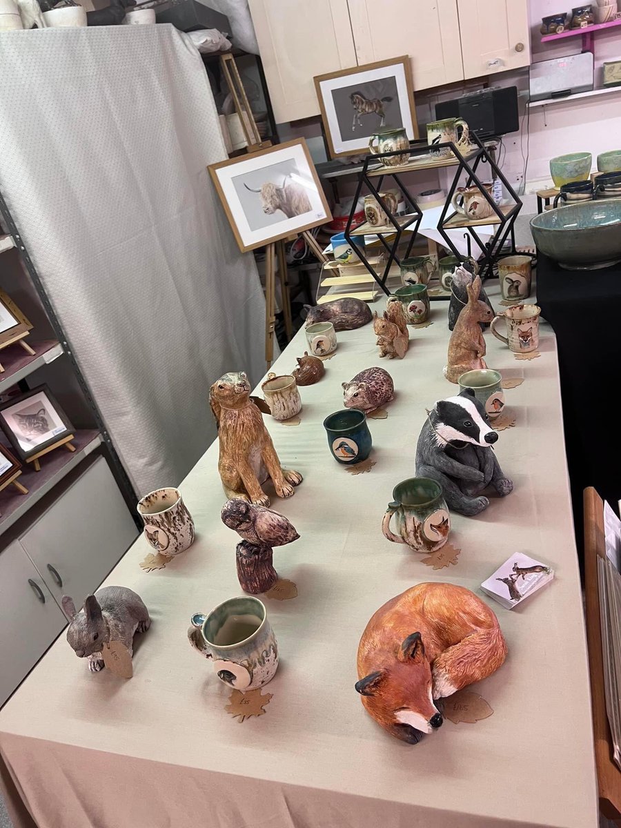 King28Sarah's tweet photo. Had a great weekend and lots of lovely visitors @YorkOpenStudios with Marta creations, we are open again next weekend Sat &amp; Sun 10-5 we are venue 27… hope to see you there :) #creativestudioyork #yorkopenstudios #ceramics #art #studio #york #yorkmakers #sculpture #paintings https://t.co/5lFO84A8w4