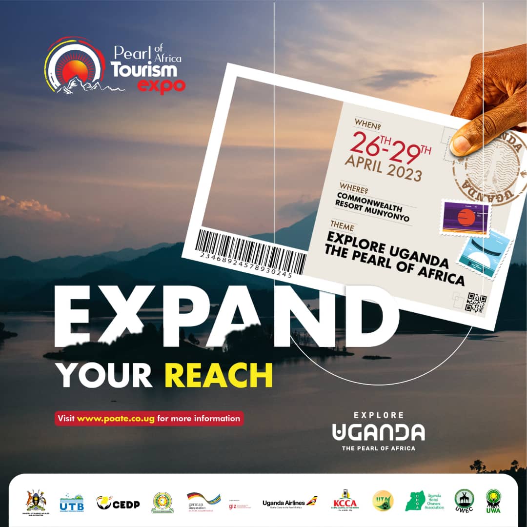 Ssenyonyiderick's tweet photo. Attention tourism enthusiasts and entrepreneurs, Join us at the Pearl of Africa Tourism Expo from April 26-29 at Commonwealth Resort Munyonyo.

Register now at https://t.co/v5lPPr2hZV to showcase, network, and explore Uganda's tourism potential 

#POATE2023 #ExploreUganda https://t.co/B7mcFPjH2W
