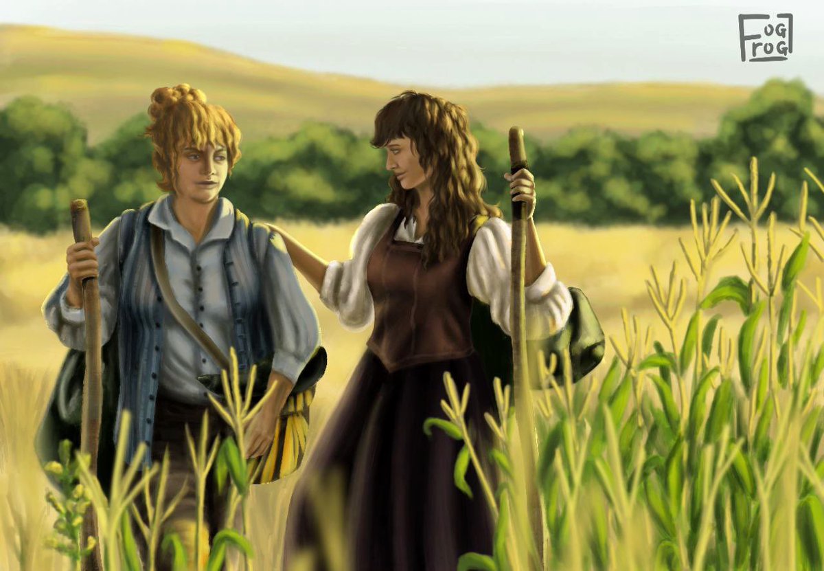 fogfrogart's tweet photo. Fem-Frodo and fem-Sam are at the beginning of the journey✨

#Tolkien #lotr #LordOfTheRings #nobodyartistclub #digitalart #ArtistOnTwitter #opencommission #Frodo #Samlotr https://t.co/k7sLUrheIZ