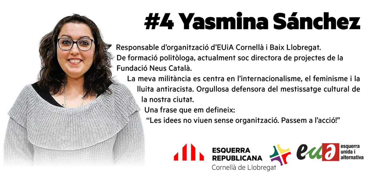ErcCornella's tweet photo. Tot un orgull presentar-vos la llista electoral d' @ErcCornella i @EUiACORNELLA per les properes eleccions #Municipals2023.
Durant aquesta setmana podreu conèixer a les persones que integren el nostre equip. Un equip engrescador i motivador per #TransformarCornellà. https://t.co/XR6lkhVrBZ