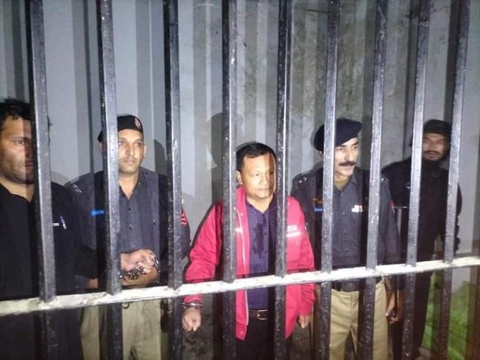 CFATM2's tweet photo. A #Chinese man working on a dam in Khyber Pakthunkhwa province of #Pakistan arrested by police on #blasphemy charges.  Accusations surfaced after an argument with local staff over taking long breaks for prayers. 
https://t.co/NAmiZD0sXT https://t.co/Nl0amtkeKf