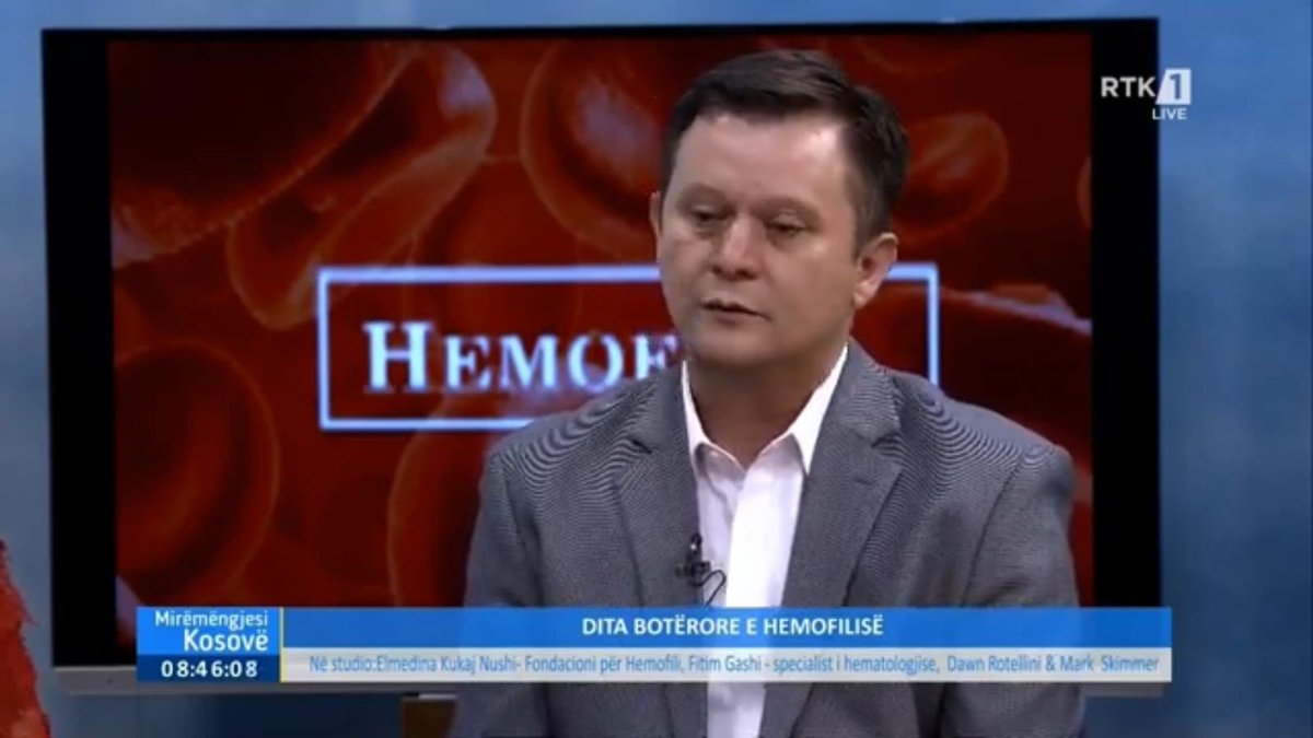Hemophilia featured on the morning news in Kosovo. Great interest in working together to achieve Access for All. #RTK Kosovo @NHF_Hemophilia @WFHemophilia #WHD2023 @DRotellini #hemophilia @KOHAFNGO2018 youtu.be/xA0V_3yu0Fw
