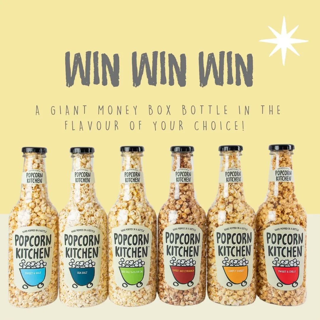 WIN WIN WIN 🏆

This month you could be in with the chance of #WINNING a Giant Bottle in the flavour of YOUR choice 🍿

To enter, :
1. Follow <a href="/popcornkitchen/">Popcorn Kitchen</a> 🍿
2. Like this post 💛
3. Tag your loved ones 🫶🏻
4. Retweet🌎

T&amp;C's apply. Competition ends 11:59pm on 24th April.