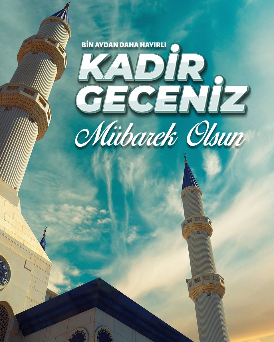 Dua et; Belki de bütün umutların avuç içlerinde ki o dua da saklıdır… Kadir gecemiz mübarek olsun
#KadirGecesi