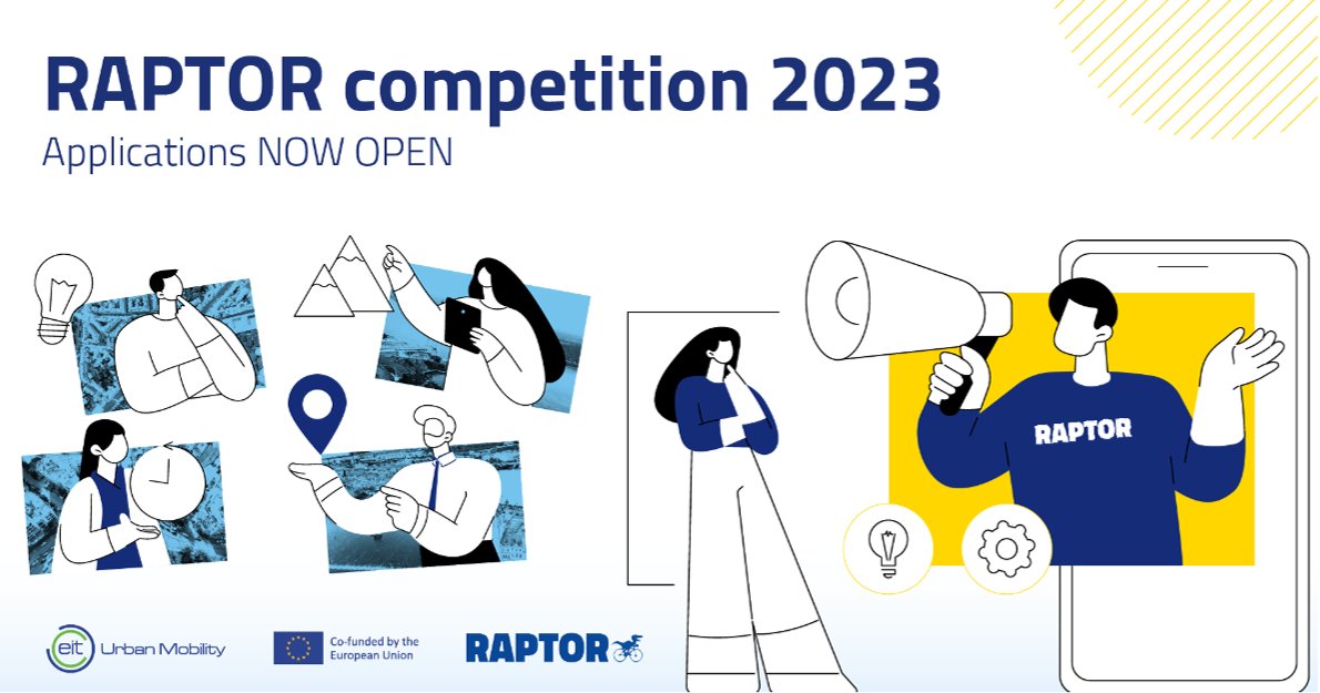 Eurisy1's tweet photo. There is until the 6th of May to apply to the #RAPTOR call for solutions of @EITUrbanMob to improve #mobility in #cities! Can you think about any solutions embedding #satellitenavigation #gnss? https://t.co/e3jF5D8jgs
#space4cities #geospatialcities #eusmartcities @EUSmartCities https://t.co/26dZjTvQO5