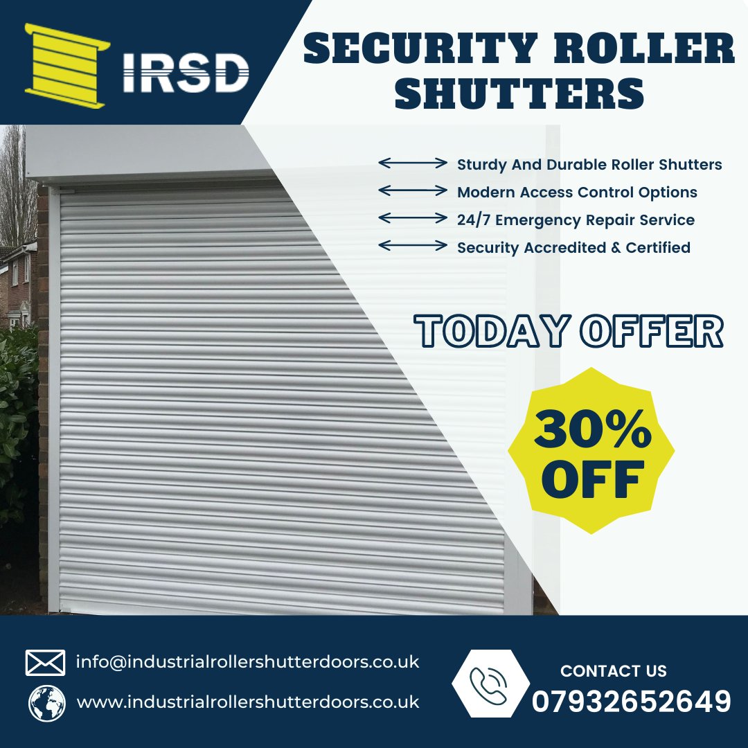 industrialroll2's tweet photo. Secure your space for less! Get 30% off on Security Roller Shutters today. Protect your property with our top-quality shutters. Limited time offer Call now: +44 7932652649
Website: https://t.co/bwgr1qAgpf
#industrialrollershutterdoors #securityshutter #securityrollershutters #uk https://t.co/Ye6DqBOR8h