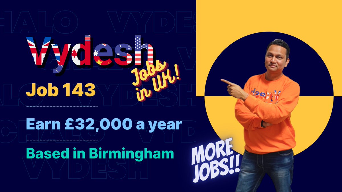 Job 143 | Earn £32,000 a year | Visa Sponsorship available | Based in Bi... youtu.be/1ek-WAT23jc via @YouTube #jobsinuk #jobsearch2023 #jobsearch #jobsinukforindians #visasponsorship #chef #chefinuk #chefjobinuk #chefjob #chefjobinuk #chefjob2023 #chefjobs