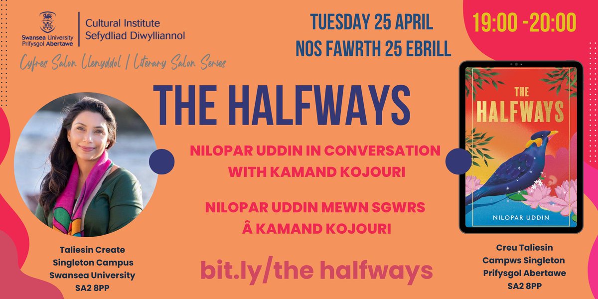 Cultural Institute - Swansea University (@culture_swanuni) on Twitter photo āØšTuesday 25 April 7pmšāØ
#TheHalfways is an epic family drama that moves between London, Wales, New York & Bangladesh, exploring belonging, family & what makes forgiveness and redemption possible
āMoving and unforgettableā āļøāļøāļøāļøāļø
FREE TICKETS ā”ļø bit.ly/thehalfways āØšTuesday 25 April 7pmšāØ
#TheHalfways is an epic family drama that moves between London, Wales, New York & Bangladesh, exploring belonging, family & what makes forgiveness and redemption possible
āMoving and unforgettableā āļøāļøāļøāļøāļø
FREE TICKETS ā”ļø bit.ly/thehalfways