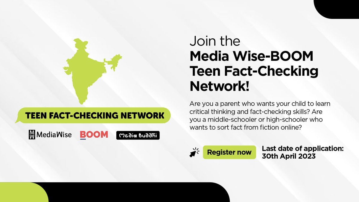 BOOM Live on Twitter " Announcement 📢Teenagers, here's an opportunity