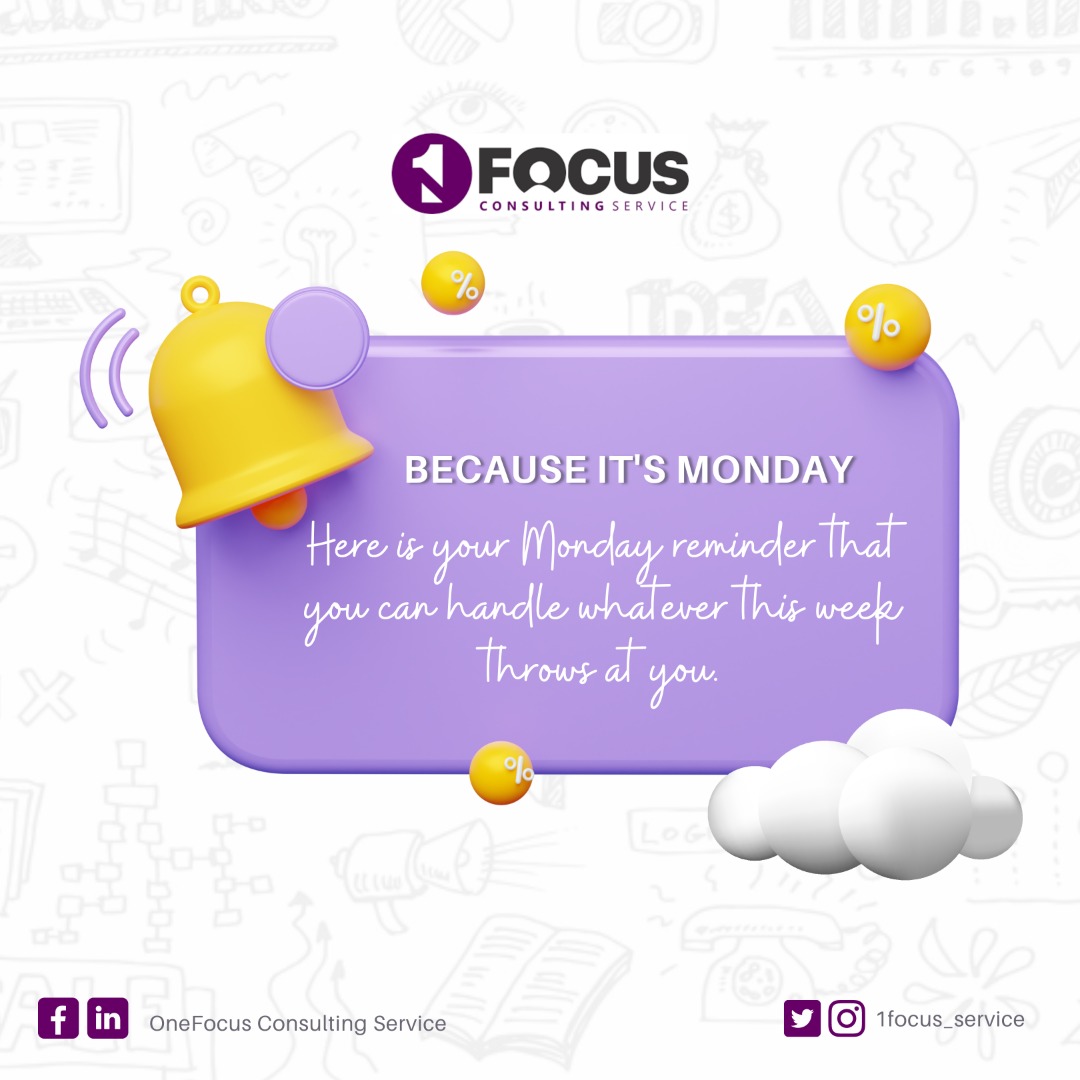 1focus_service's tweet photo. Remember,  you have the power to make this week a great one. 

Stay positive,  stay focused, and keep moving forward!

#onefocusteam 
#AMVCA9 #JacksonWangCoachella
#Perfume #mondaymotivation https://t.co/HW2TAo4ufx