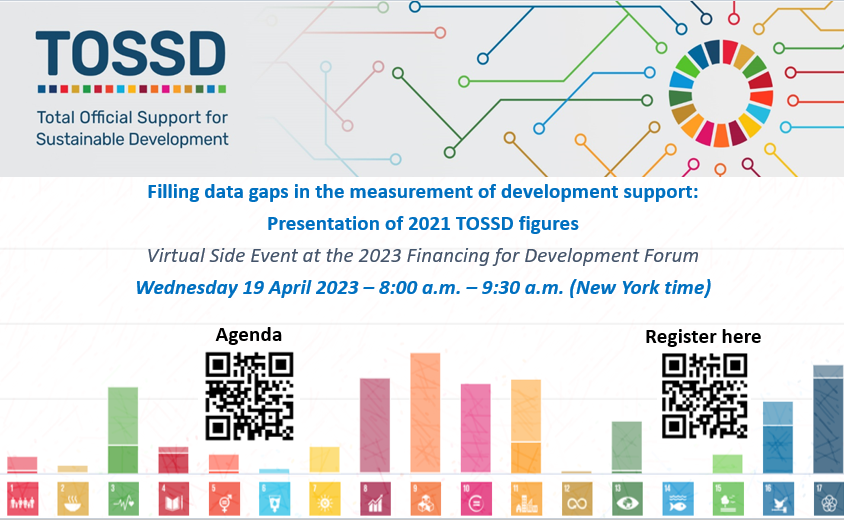 #TOSSD was first referenced in the Addis Ababa Action Agenda. How far has #TOSSD gone in helping close data gaps on development finance? 
Join us at our #Fin4Dev Forum side event.
📅 Wed April 19
⏰ 8AM (EDT)
Agenda👉: bit.ly/3o5UFMj
Register👉: bit.ly/3GAuljU