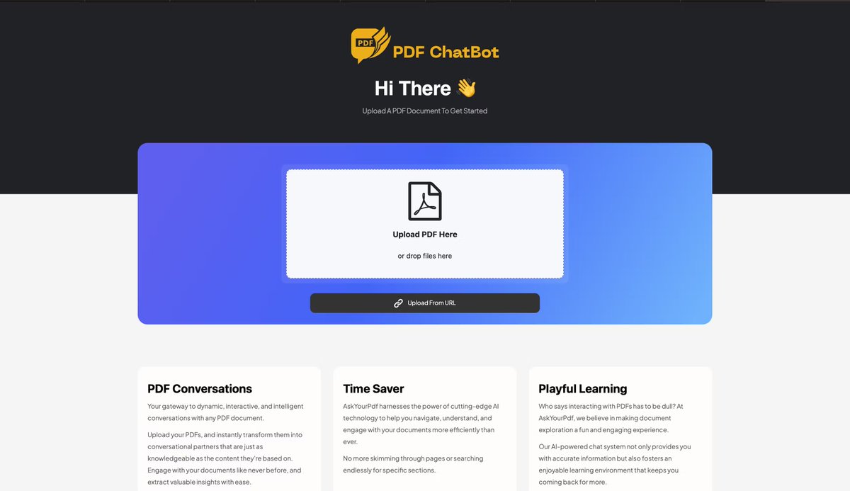 TypesDigital's tweet photo. Save time and energy with @AskYourPdf, the AI-powered search engine for your PDFs. 

Perfect for startups and small businesses looking to stay organized and efficient. 

Try it out today and streamline your document search!
#AItools #Starship #startups #AI https://t.co/t6qQM9Y9se https://t.co/hA1LdiXKjk