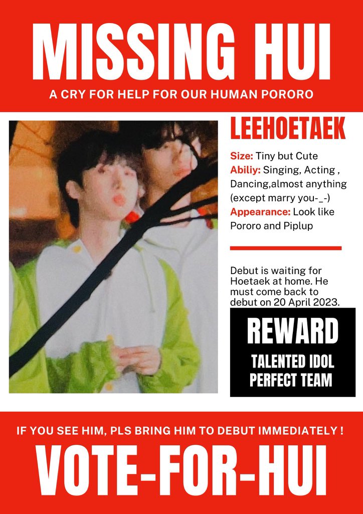 nuestpanda1's tweet photo. @_mnetboysplanet Missing person pls help to find him! https://t.co/fRPNaWwYIf