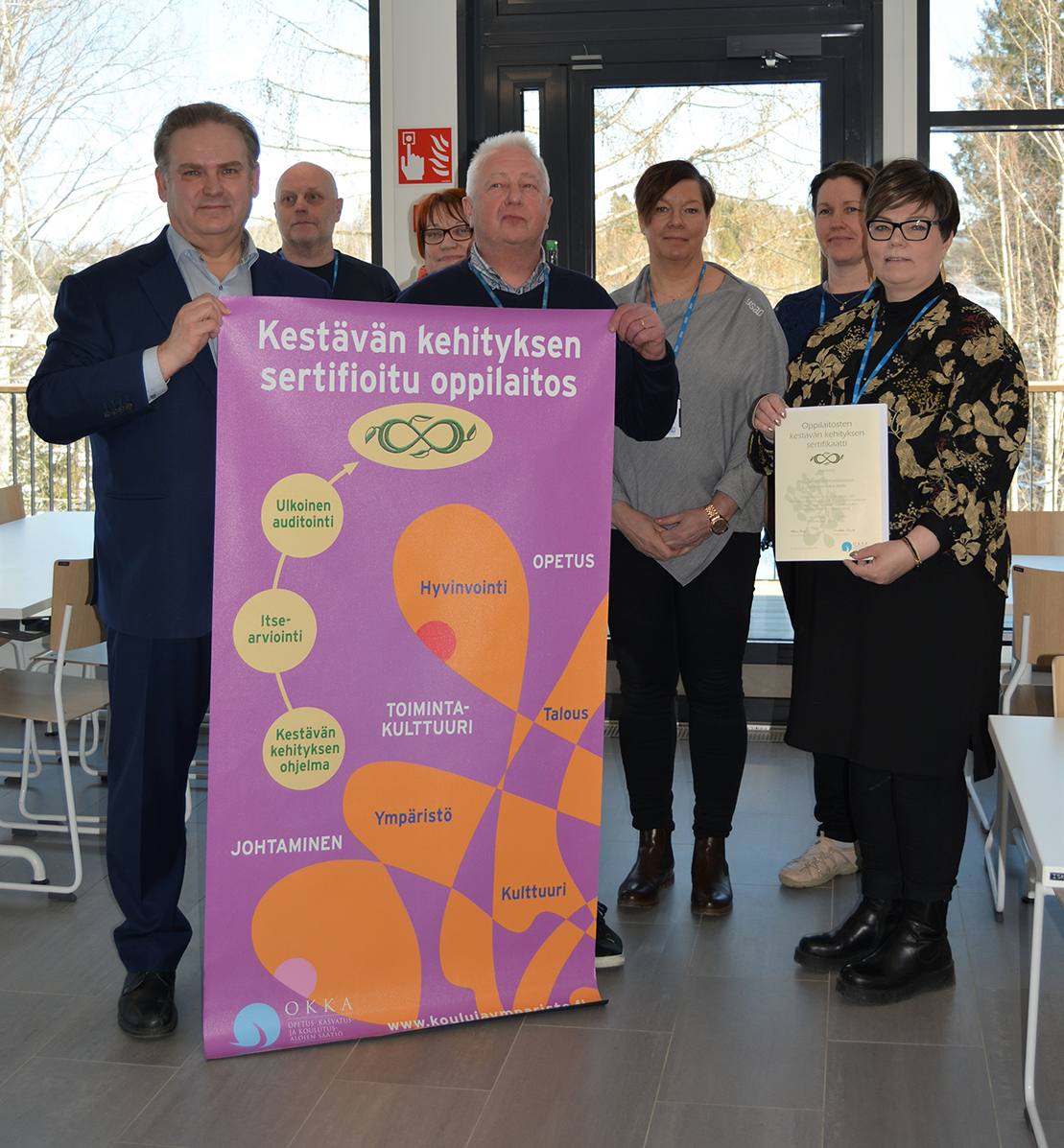 Luonnonvara-ala on saanut Opetus-, kasvatus ja koulutusalojen säätiön myöntämän kestävän kehityksen sertifikaatin. Ylpeinä saamastamme tunnustuksesta jatkamme työtä vastuullisen tulevaisuuden eteen. Seuraava tavoite on koko oppilaitoksen sertifiointi.
#ysao #kestäväkehitys